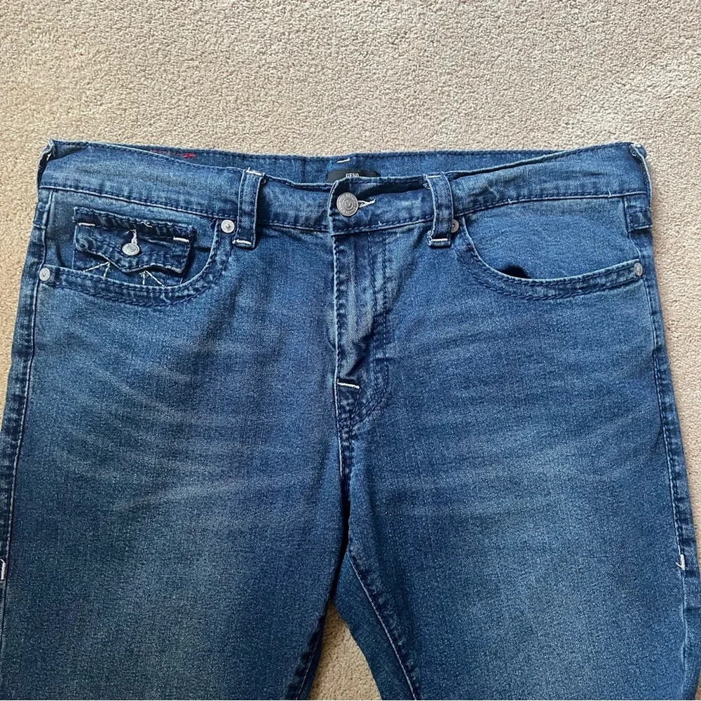 Men’s True Religion Geno Relaxed Slim Jeans Denim Streetwear Casual